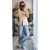 GILET BEIGE SOLEIL