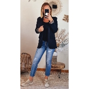 BLAZER LEOPARD NOIR