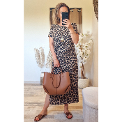 ROBE NAOMIE LEOPARD