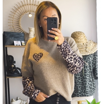 PULL SAMY LEOPARD