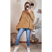 PULL OVERSIZE CAMEL