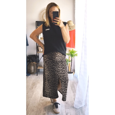 JUPE LEOPARD DELPHINE