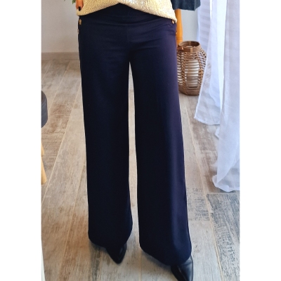 PANTALON LINA BLEU MARINE