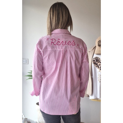CHEMISE REVES ROSE
