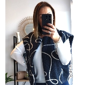 GILET SOLANGE BLEU