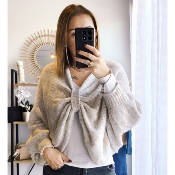 PULL NOEUD BEIGE