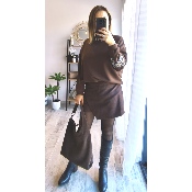JUPE SHORT CHOCOLAT