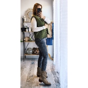 GILET SANS MANCHE KAKI