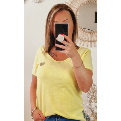 TEE-SHIRT AMELI JAUNE