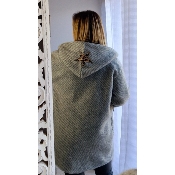MANTEAU LINA GRIS