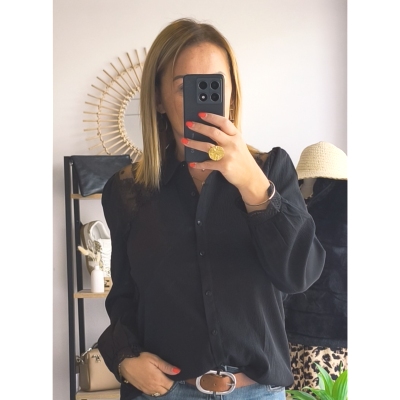 CHEMISE DENTELLE NOIR
