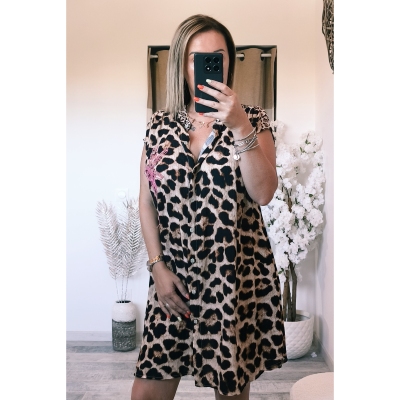 ROBE SYLVIA LEOPARD
