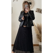 VESTE SIMILI NOIR
