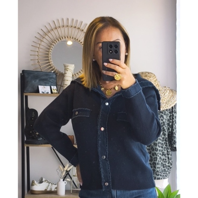 GILET DANA BLEU