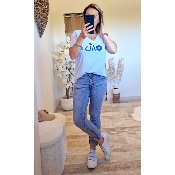 TEE-SHIRT CIAO BLEU