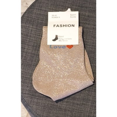 CHAUSSETTE LOVE TAUPE