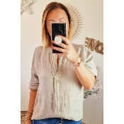 CHEMISE ETOILE BEIGE