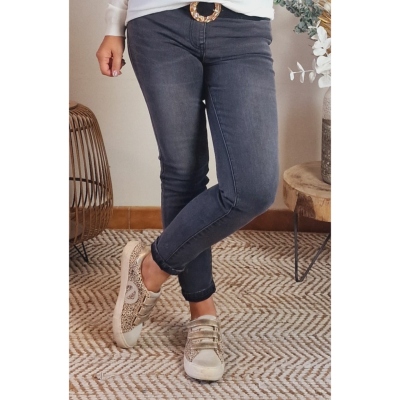 JEANS GRIS LIVIA