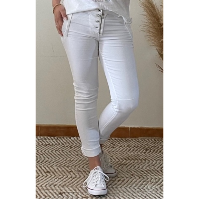 JEANS PALOMA BLANC (taille grand)