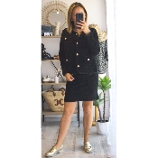 JUPE CHANEL NOIR