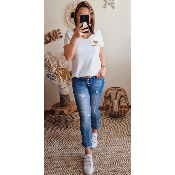 TEE-SHIRT COEUR DOREE