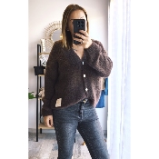 GILET NICOLE CHOCOLAT