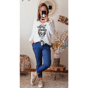 PULL TDM BLANC