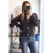 GILET ARIELLE CHOCOLAT