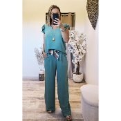 PANTALON VERT D'EAU LUCIE