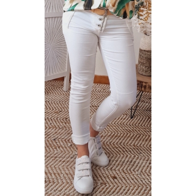 JEANS BLANC NAT