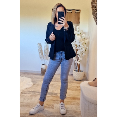 BLAZER COEUR NOIR