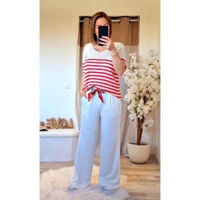 PANTALON BLANC LUCIE