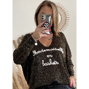 PULL PAILLETTE NOIR