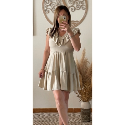 ROBE BEIGE MORGANE