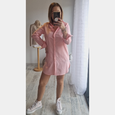 ROBE CHEMISE ROSE