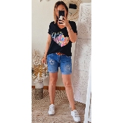 TEE-SHIRT COEUR NOIR