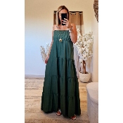 ROBE BUSTIER KAKI