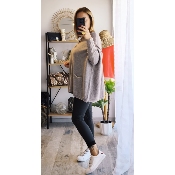 PULL ETOILE TAUPE