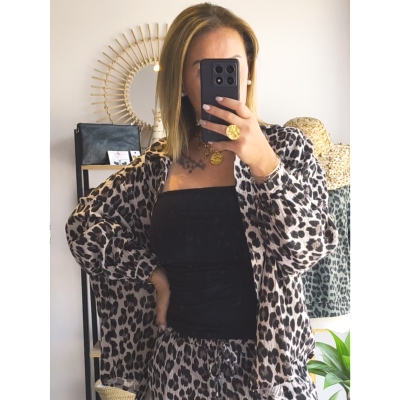 CHEMISE LEO GAZ DE COTON