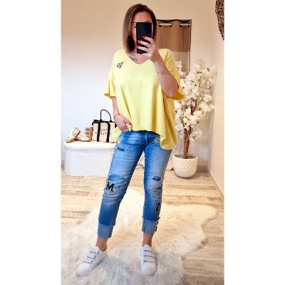 PULL LUSE  JAUNE