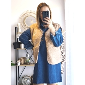 GILET SANS MANCHES CECILE BEIGE