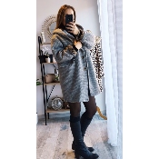 MANTEAU GRIS ISA