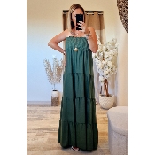 ROBE BUSTIER KAKI