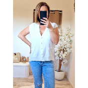 GILET BLANC DAISY