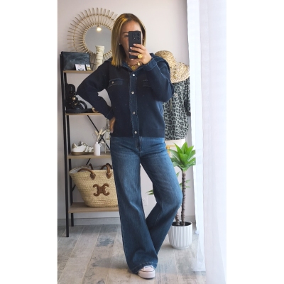 GILET DANA BLEU