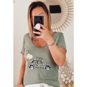 TEE-SHIRT KAKI COCINELLE