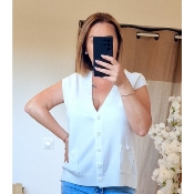 GILET BLANC DAISY