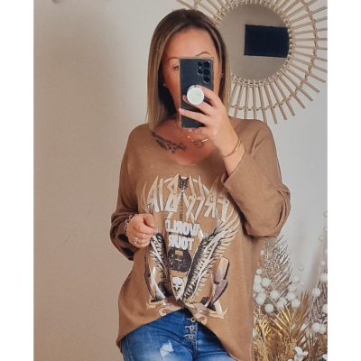 PULL CAMEL LILOU