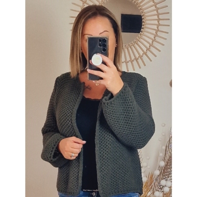 GILET KAKI LUCIE