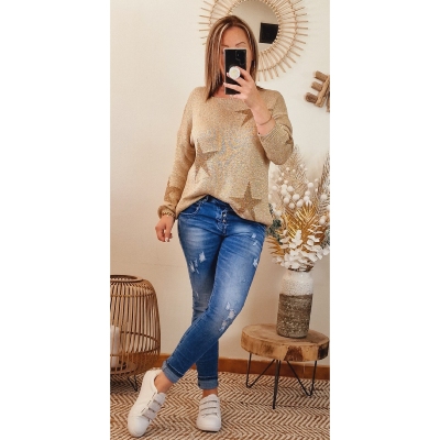 PULL ETOILE DOREE